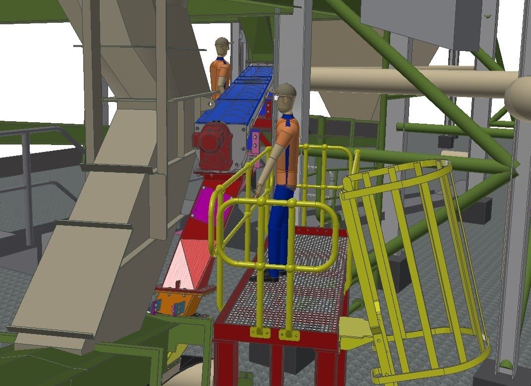 CHPP FINES BYPASS SCREW CONVEYOR AND CHUTES